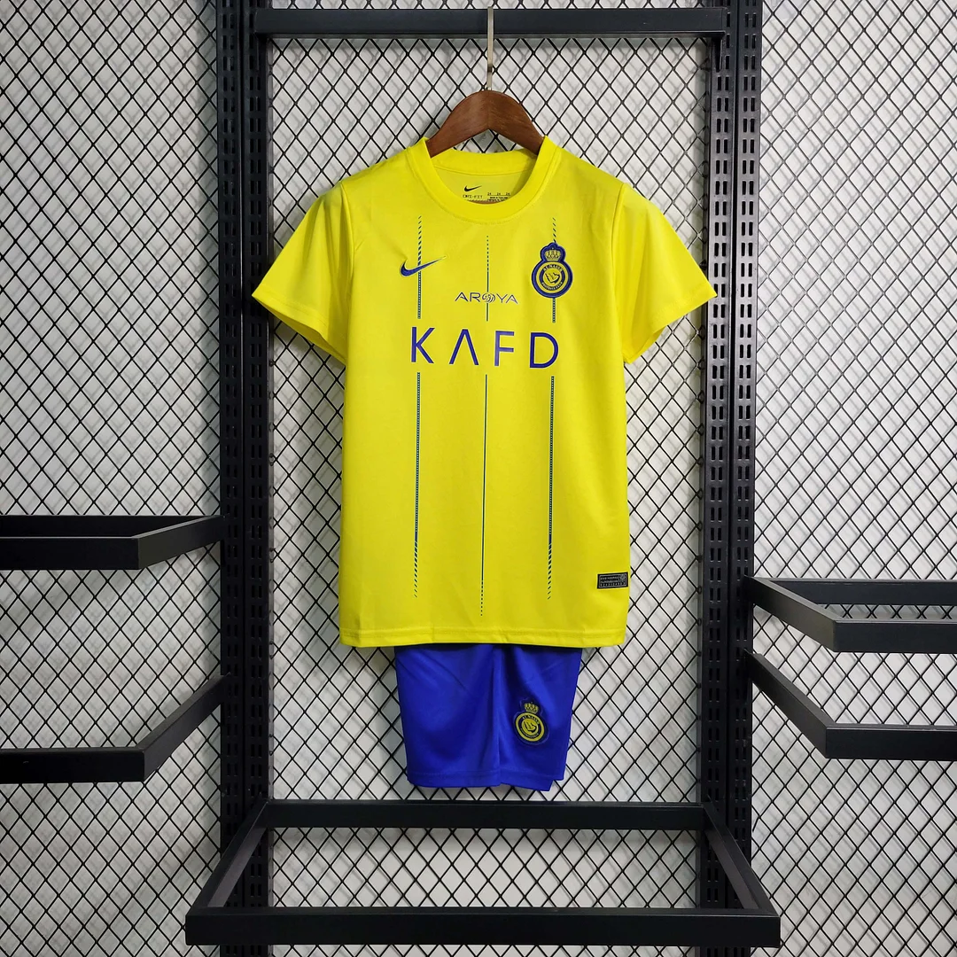 2023-2024 Al-Nassr Home Football Shirt Kids Size 2023-2024 Al-Nassr Home Football Shirt Kids Size