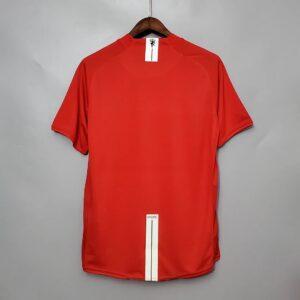 2007 2008 Retro Manchester United Home Champions League Edition Football Shirt