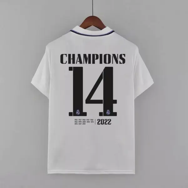 2022 2023 Real Madrid Home 14 Champions Edition Football Shirt