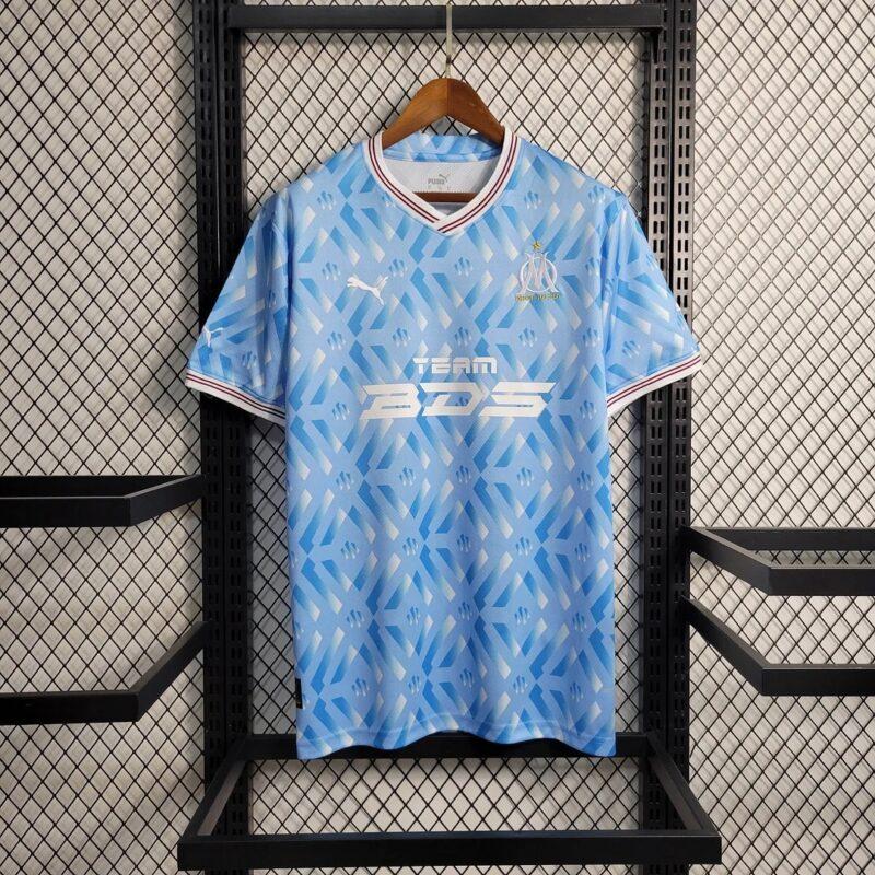 2023 2024 Olympique de Marseille Special Edition Blue Soccer Jersey