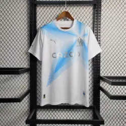 2023-2024 Olympique de Marseille Fourth Away 30th Anniversary Edition White Football Jersey