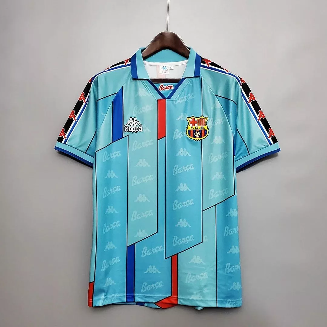 1996-1997 Retro Barcelona Away Football Shirt