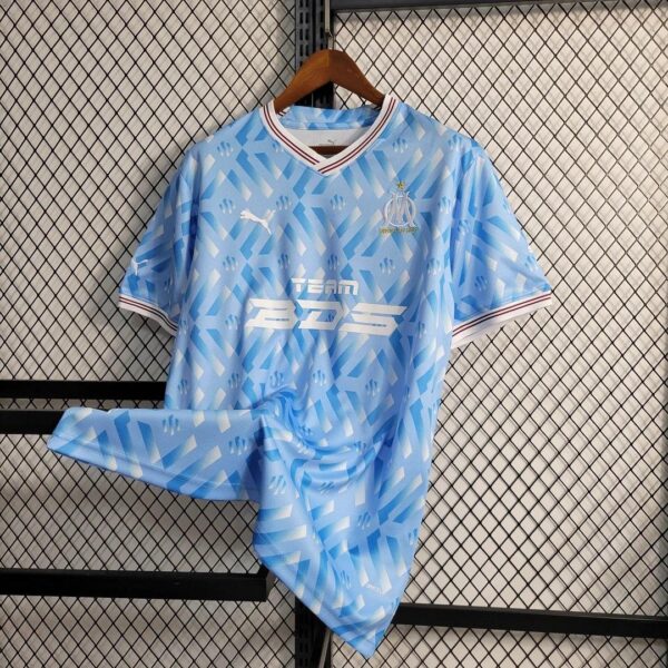 2023 2024 Olympique de Marseille Special Edition Blue Soccer Jersey