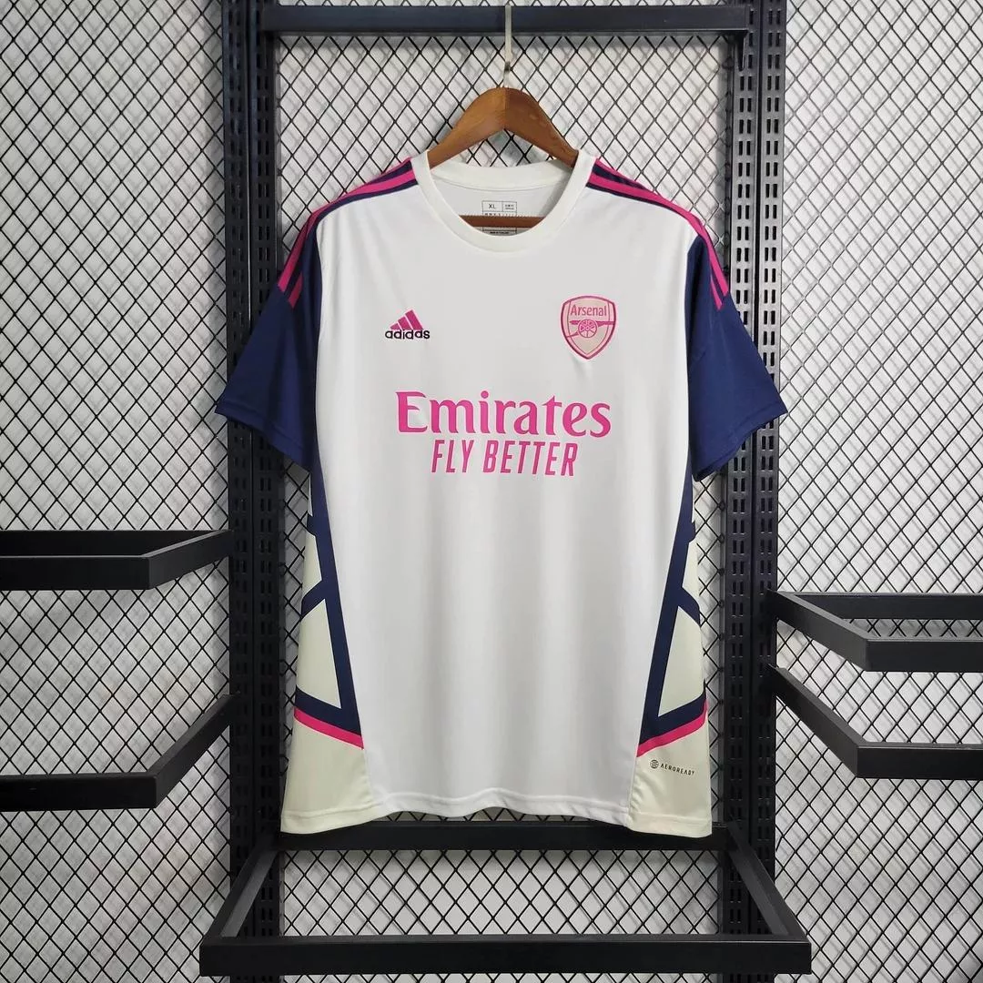 2023-2024 Arsenal Soccer Jersey Training Wear White