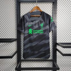 2023-2024 Liverpool Goalkeeper Black Soccer Jersey