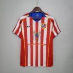 2004-2005 Retro Atletico Madrid Home Soccer Jersey