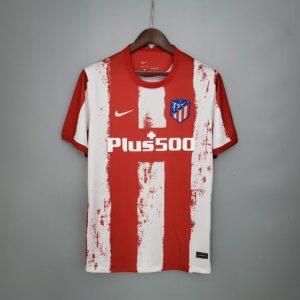 2021-2022 Atletico Madrid Home Soccer Jersey