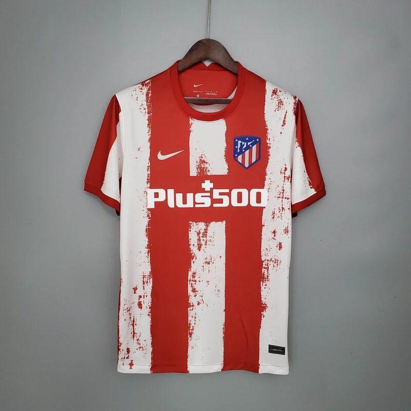 2021-2022 Atletico Madrid Home Soccer Jersey
