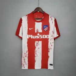2021-2022 Atletico Madrid Home Soccer Jersey