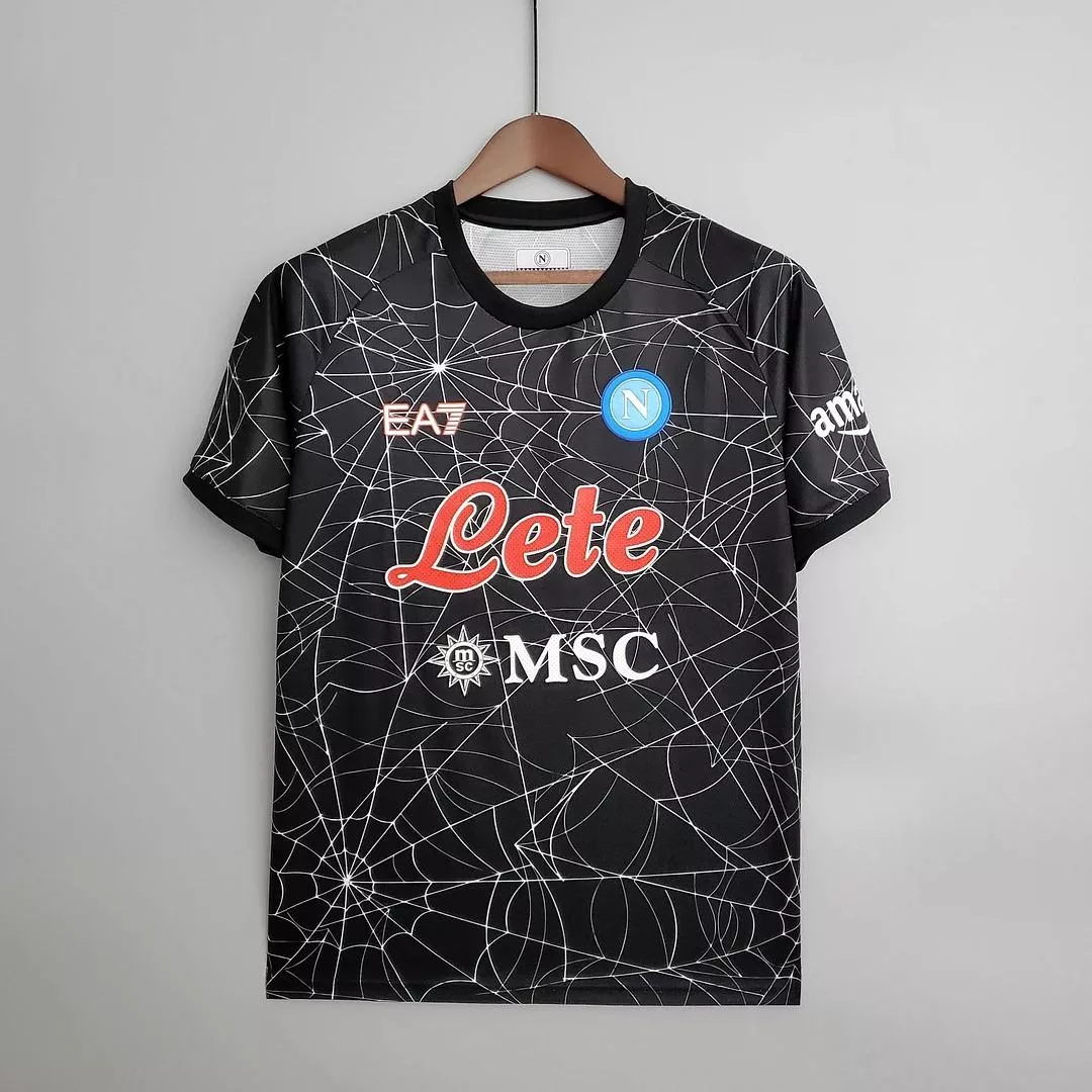 2021-2022 Napoli Halloween Special Edition Black Soccer Jersey