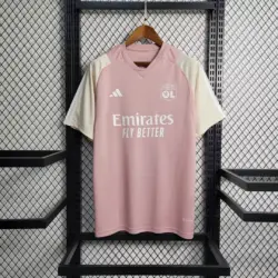 2023-2024 Lyon Training Wear Pink Football Shirt