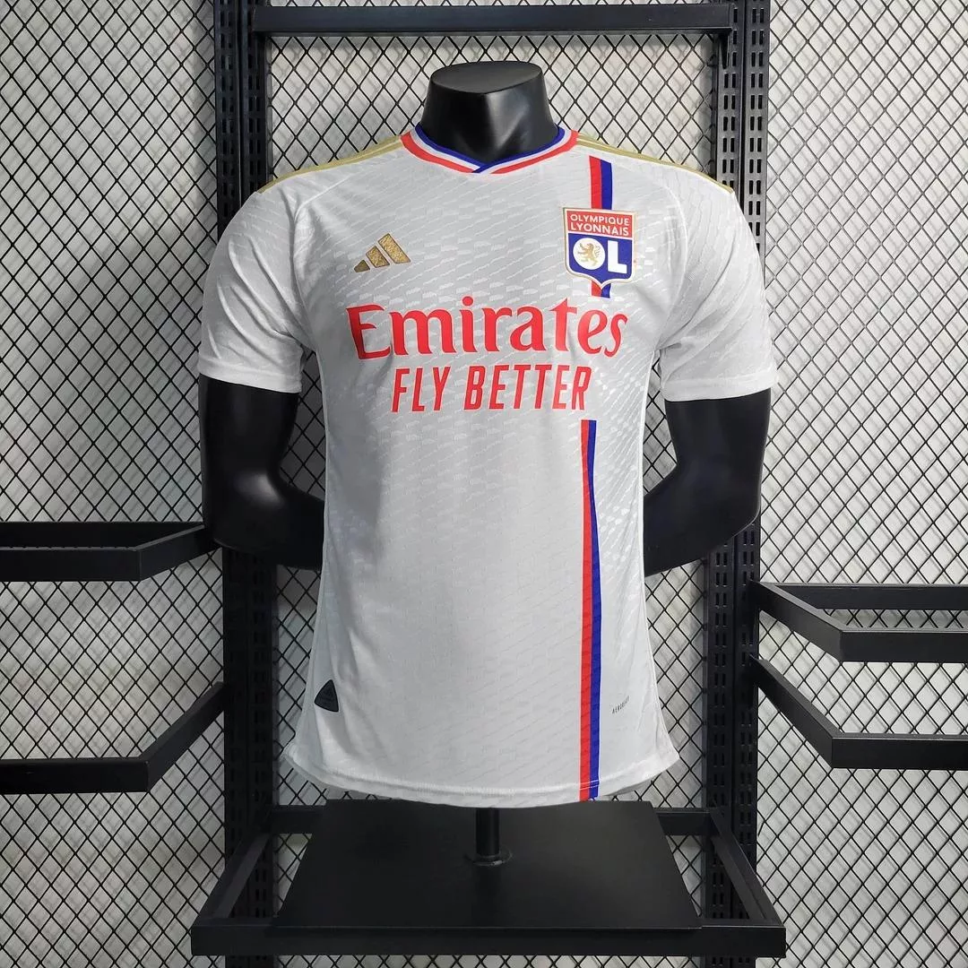 2023-2024 Player Version Lyon Home Football