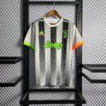 2019-2020 Retro Juventus Joint Edition Black and White Stripes Soccer Jersey
