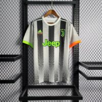 2019-2020 Retro Juventus Joint Edition Black and White Stripes Soccer Jersey 2019-2020 Retro Juventus Joint Edition Black and White Stripes Soccer Jersey