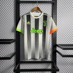 2019-2020 Retro Juventus Joint Edition Black and White Stripes Soccer Jersey