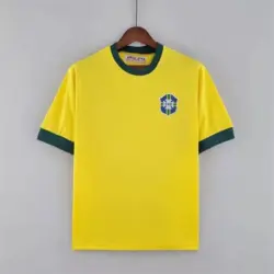 1970 Retro Brazil Home Soccer Jersey