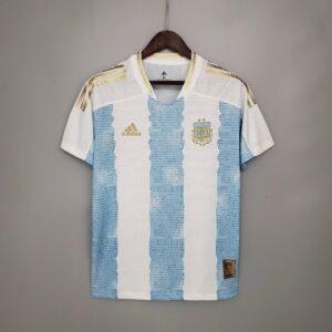 2021 Argentina Soccer Jersey Concept Maradona Special Emblem