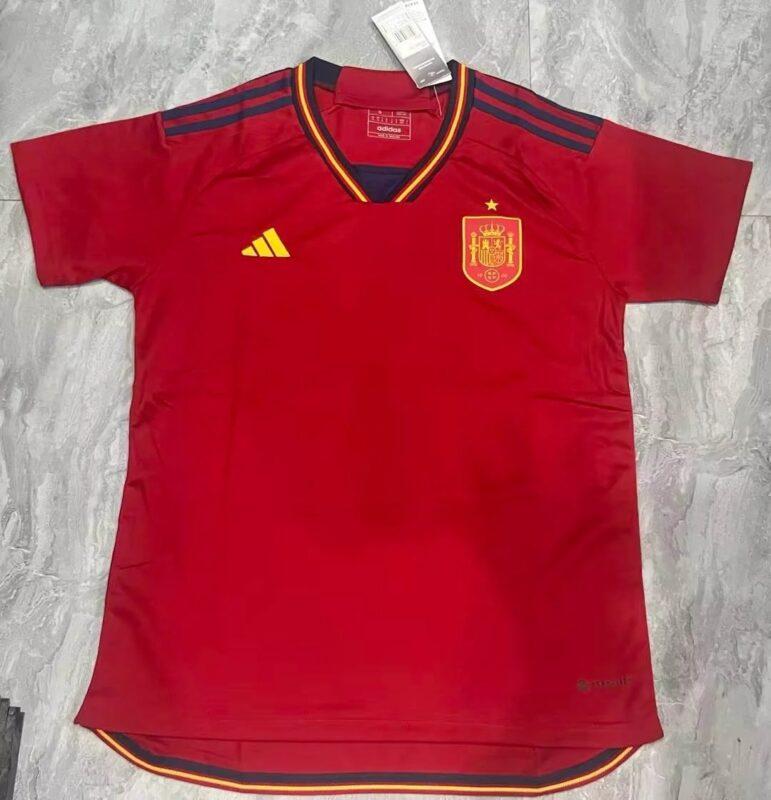 2022 FIFA World Cup Spain Home Soccer Shirt