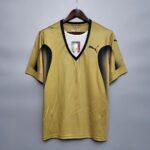 2006 Retro Italy Goalkeeper Gold Soccer Shirt