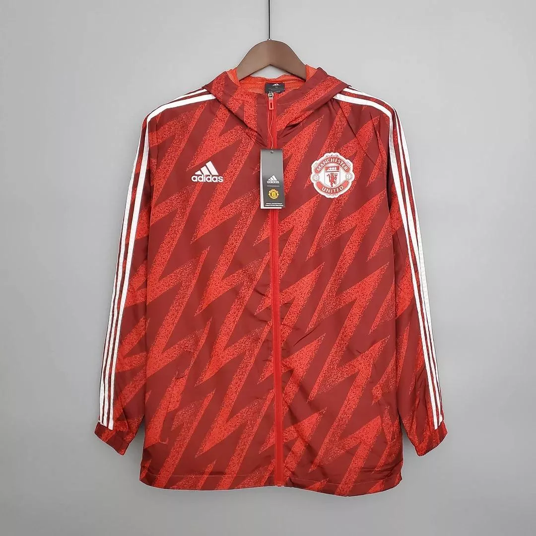 2021-2022 Manchester United Jersey Windbreaker Red