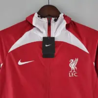 2022 Liverpool Windbreaker Red And White 2022 Liverpool Windbreaker Red And White