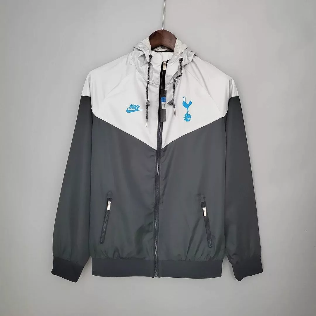 2021-2022 Tottenham Jersey Windbreaker Black-Grey