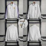 2023-2024 Real Madrid Reversible Windbreaker White