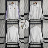 2023-2024 Real Madrid Reversible Windbreaker White