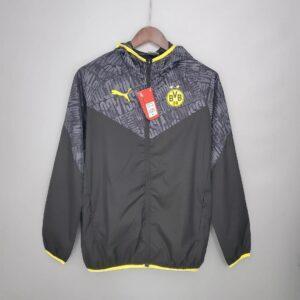 2021-2022 Dortmund Jersey Windbreaker Black-Grey