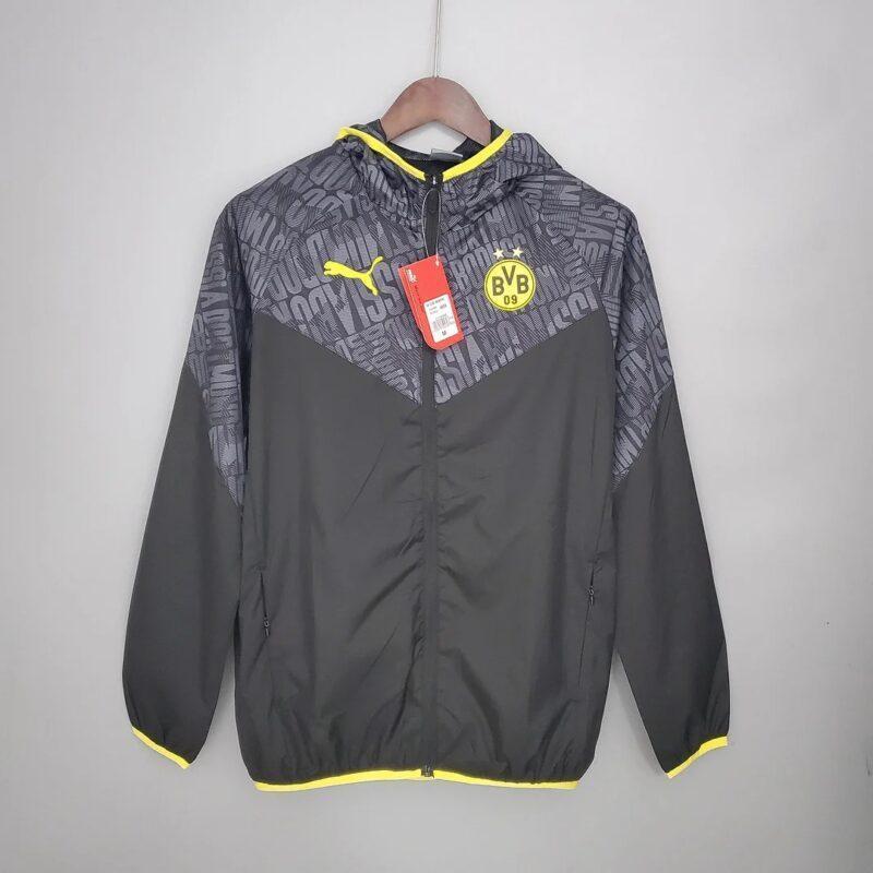 2021-2022 Dortmund Jersey Windbreaker Black-Grey