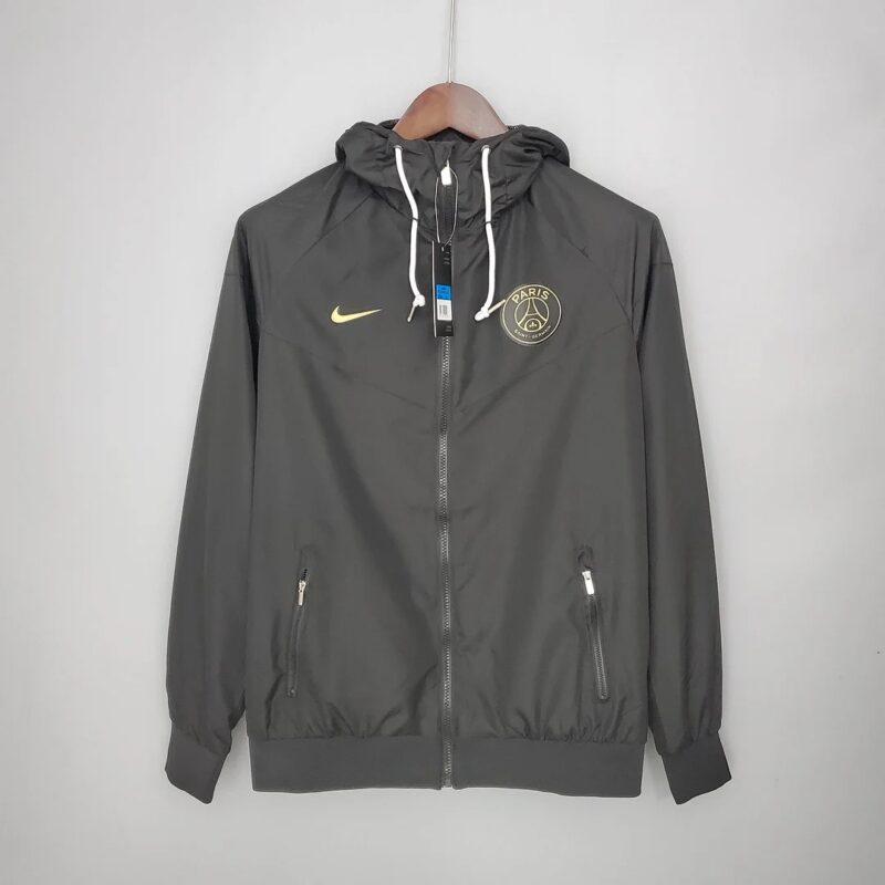 2021-2022 Psg Paris Saint-Germain Windbreaker Black