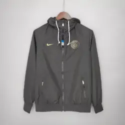 2021-2022 Psg Paris Saint-Germain Windbreaker Black