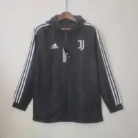 2022-2023 Juventus Windbreaker Black White Edge 2022-2023 Juventus Windbreaker Black White Edge