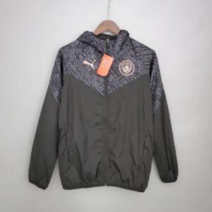 2021-2022 Manchester City Jersey Windbreaker Black