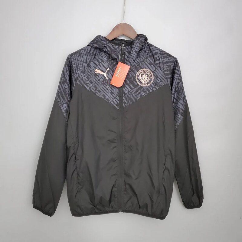 2021-2022 Manchester City Jersey Windbreaker Black