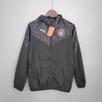 2021-2022 Manchester City Jersey Windbreaker Black