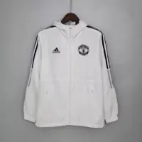 2021-2022 Manchester United Jersey Windbreaker White 2021-2022 Manchester United Jersey Windbreaker White