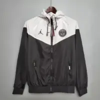 Psg Paris Saint-Germain Windbreaker Classic Style Black-White Psg Paris Saint-Germain Windbreaker Classic Style Black-White