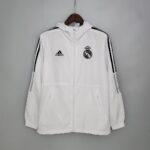 2021-2022 Real Madrid Jersey Windbreaker White(Black Edge)
