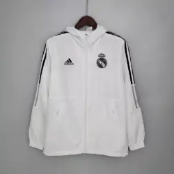 2021-2022 Real Madrid Jersey Windbreaker White(Black Edge)