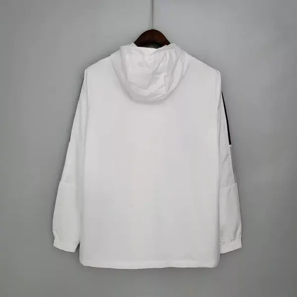 2021 2022 Real Madrid Jersey Windbreaker White(Black Edge)