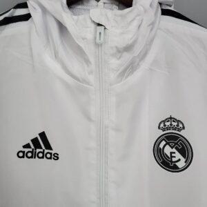 2021 2022 Real Madrid Jersey Windbreaker White(Black Edge)