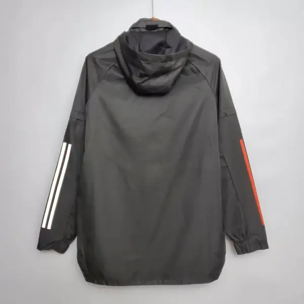 2021 Manchester United Jersey Windbreaker Black(White Red Edge)