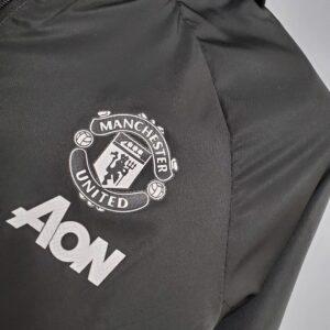 2021 Manchester United Jersey Windbreaker Black(White Red Edge)