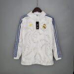 2021-2022 Real Madrid Jersey Windbreaker White(Blue Edge)