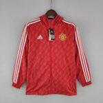 2022-2023 Manchester United Windbreaker Red White Edge