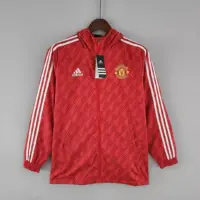 2022-2023 Manchester United Windbreaker Red White Edge
