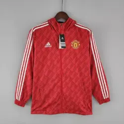 2022-2023 Manchester United Windbreaker Red White Edge