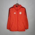 2021-2022 Windbreaker Football Jersey Bayern Munich Red 1:1 Thai Quality