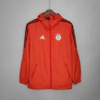 2021-2022 Windbreaker Football Jersey Bayern Munich Red 1:1 Thai Quality